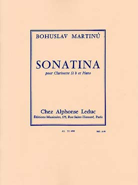 Martinu B. Sonate N°1 Alto