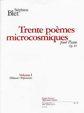 Blet S. Poemes Microcosmiques OP 41 Vol 1 Piano