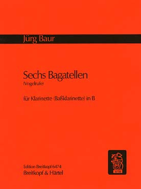 Baur J. Sechs Bagatellen Clarinette Basse