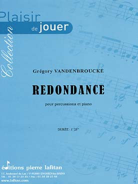Vandenbroucke G. Redondance Percussion