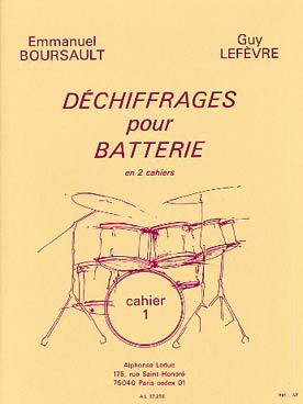 Boursault E./lefevre G.  Dechiffrages Pour Batterie Cahier 1