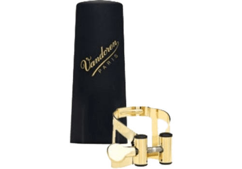Ligature Saxophone Tenor Plaquee OR Vandoren LC58GP CB Plastique