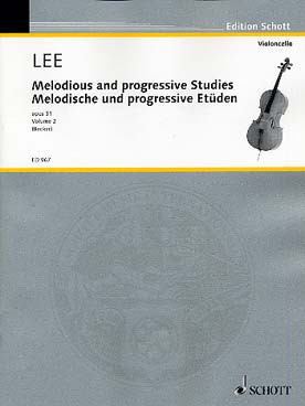 Lee S. 40 Etudes Melodiques et Progressives OP 31  Vol 2 Violoncelle
