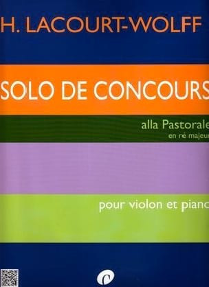 LACOURT-WOLF H. Solo de Concours en RE Majeur Violon