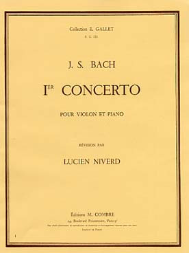 Bach J.s. 1ER Concerto Bwv 1041 Violon