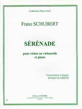Schubert F. Serenade Violon OU Violoncelle
