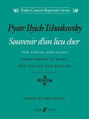 Tchaikovsky P.i. Souvenir D'un Lieu Cher Violon
