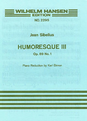 Sibelius J. Humoresque  3 OP 89 N°1 Violon