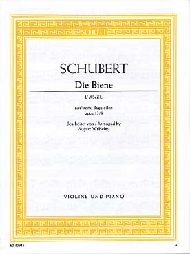 Schubert F. L'abeille OP 13/9 Violon