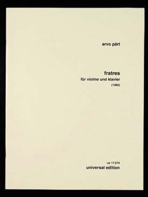 Part A. Fratres Violon