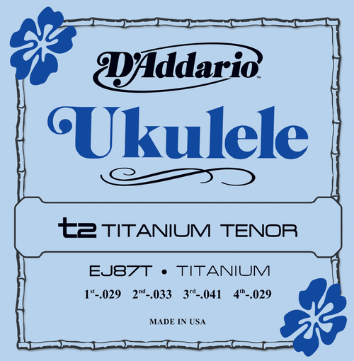 Jeu de Cordes Ukulele D'addario EJ87T Tenor