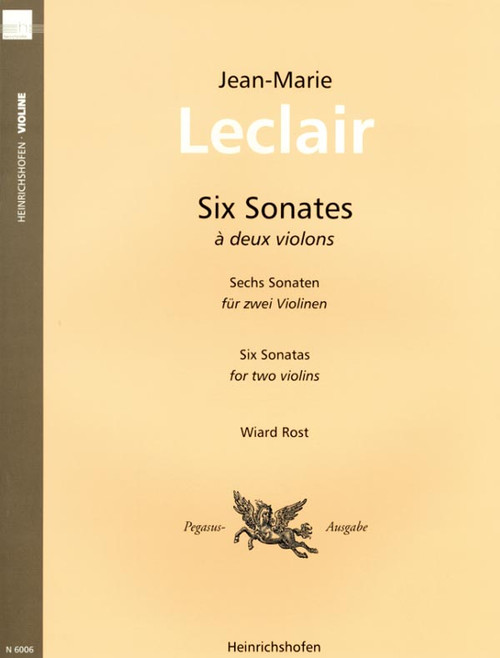 Leclair J.m. 6 Sonates OP 3 2 Violons