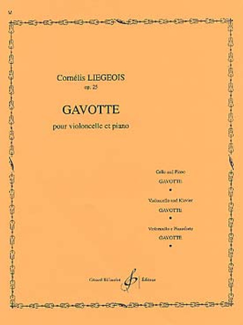 Liegeois C. Gavotte OP 25 N°2 Violoncelle Liegeois C. Gavotte OP 25 N°2 Violoncelle