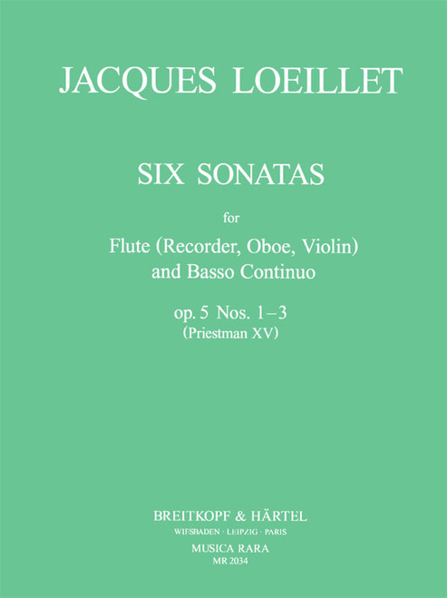 Loeillet de Gant J.b. Sonata OP 5 Vol 1 Flute A Bec Soprano OU Hautbois OU Flute OU Violon