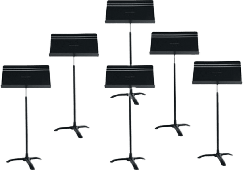 Pack de 6 Pupitres Manhasset Harmony 8106 Noir Pack de 6 Pupitres Manhasset Harmony 8106 Noir