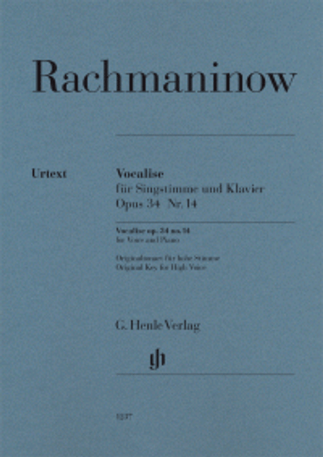 Rachmaninov S. Vocalise OP 34 N°14 Chant Piano Rachmaninov S. Vocalise OP 34 N°14 Chant Piano