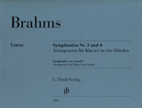 Brahms J. Symphonies N°3 et 4 Piano 4 Mains Brahms J. Symphonies N°3 et 4 Piano 4 Mains