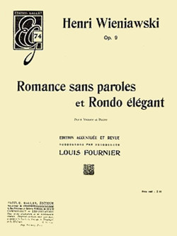 Wieniawski H. Romance Sans Paroles - Rondo OP 9 Violon