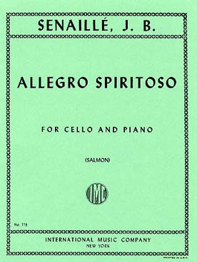 Senaille J.b. Allegro Spiritoso Violoncelle