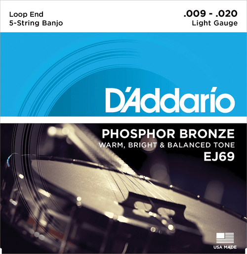 Jeu de Cordes Banjo D'addario EJ69