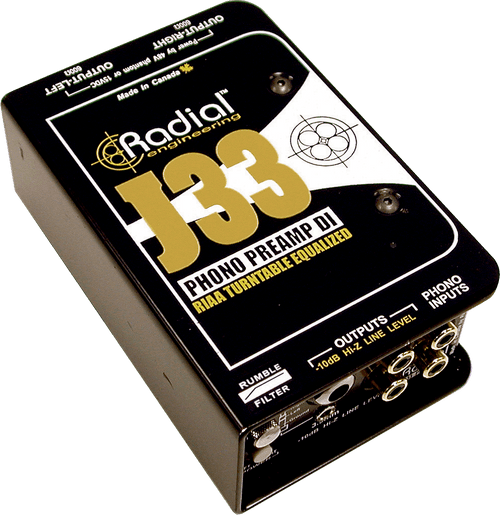 Boite de Direct Radial Preampli Phono DI J33