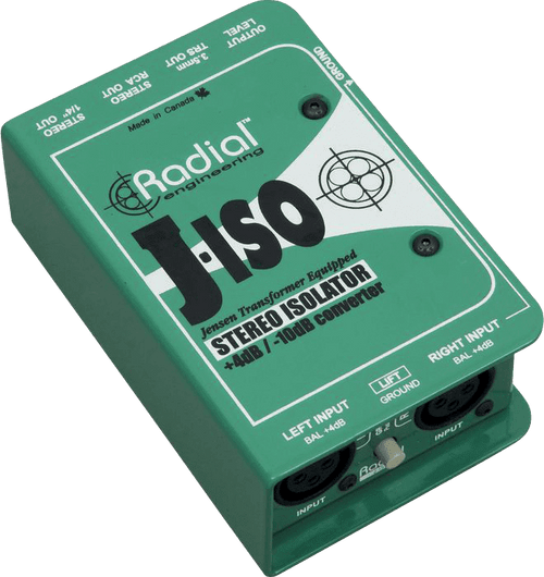 Boite de Direct Radial Convertisseur Stereo +4/-10dB PRO-ISO