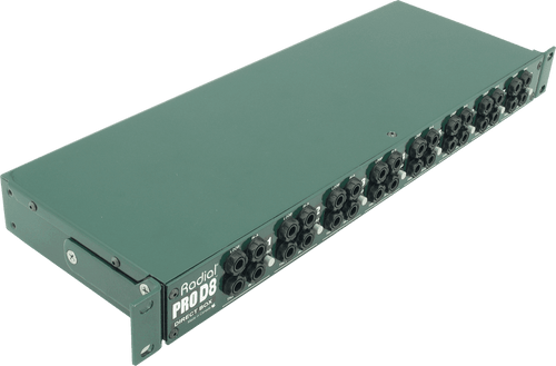 Boite de Direct Radial DI Rack 8 Canaux PRO-D8