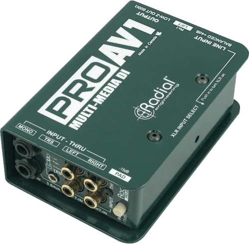 Boite de Direct Radial DI Passive Multimedia PRO-AV1