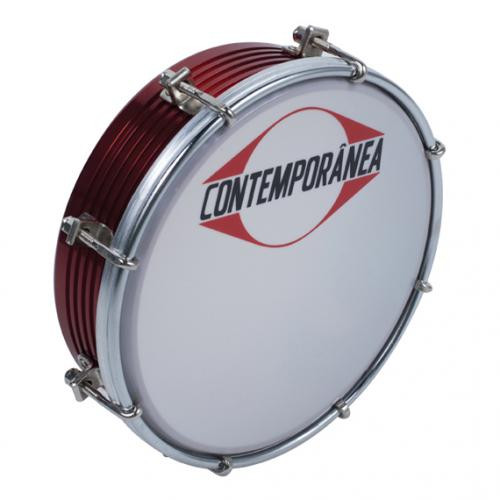 Contemporanea Tamborim 6'' Frisado Alu - Red 8 Tirants