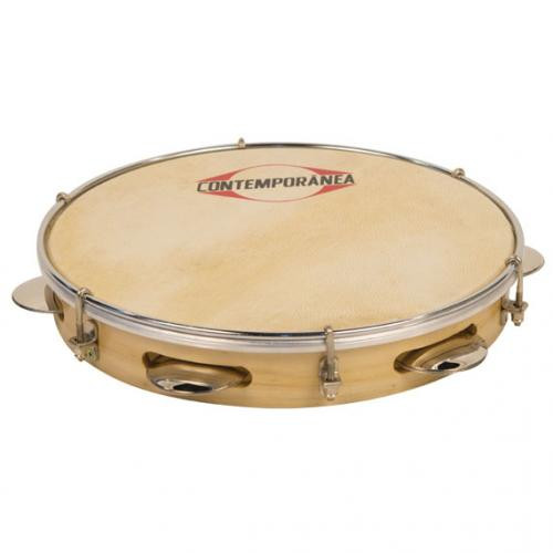 Contemporanea Pandeiro 10" Bois Peau Animale