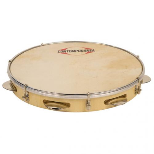 Contemporanea Pandeiro 12" Bois Peau Animale