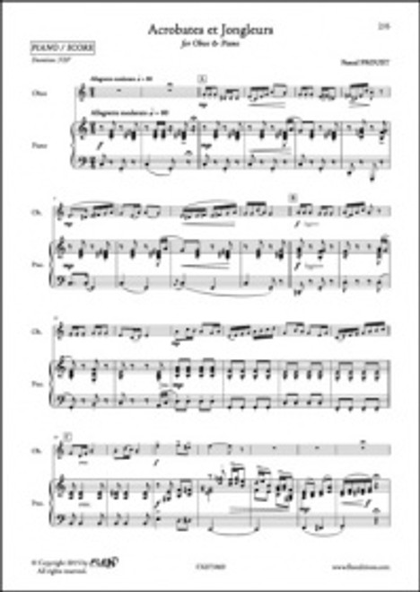 Proust P. Acrobates et Jongleurs Hautbois Proust P. Acrobates et Jongleurs Hautbois