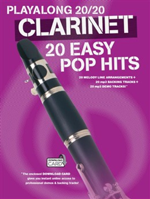 Playalong 20/20 Clarinet 20 Easy Pop Hits Clarinette