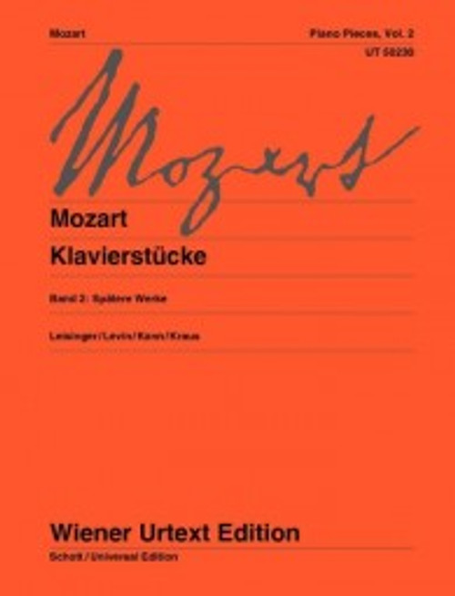 Mozart W.a. Piano Pieces Vol 2 Mozart W.a. Piano Pieces Vol 2
