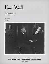 Weill K. Intermezzo Piano