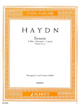 Haydn J. Sonate XVI:27 Sol Majeur Piano