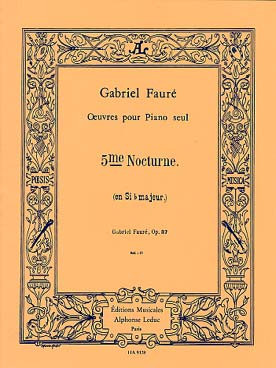 Faure G. Nocturne N°5 OP 37 Piano