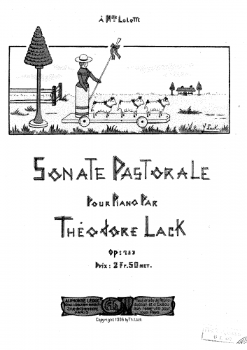 Lack T. Sonate Pastorale OP 253 Piano