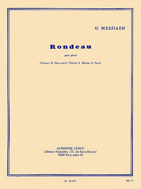 Messiaen O. Rondeau Piano