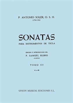 Soler P.a. Sonatas Vol 3 Piano