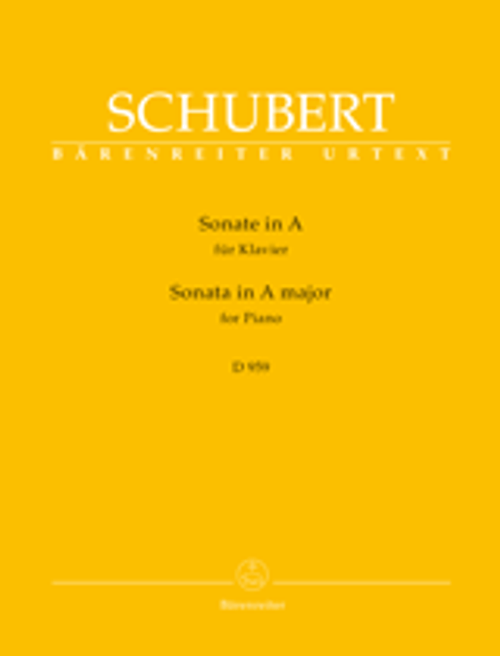 Schubert F. Sonate la Majeur D 959 Piano-1 Schubert F. Sonate la Majeur D 959 Piano-1