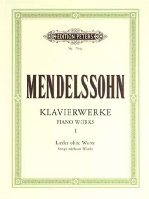 Mendelssohn F. Oeuvres Completes Vol 1 Piano Mendelssohn F. Oeuvres Completes Vol 1 Piano