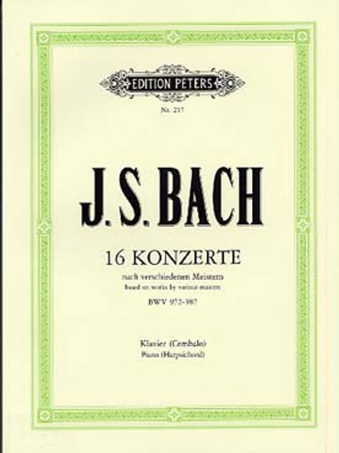Bach J.s. Oeuvres Vol 17: 16 Concertos Piano Bach J.s. Oeuvres Vol 17: 16 Concertos Piano