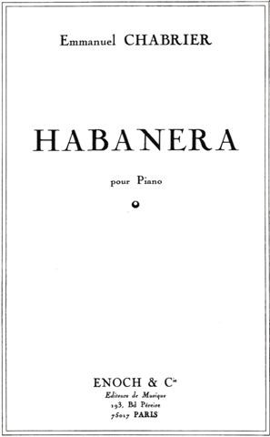 Chabrier E. Habanera Piano-1