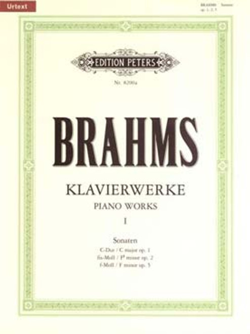 Brahms J. Oeuvres Completes Vol 1 Piano Brahms J. Oeuvres Completes Vol 1 Piano
