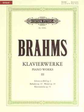 Brahms J. Oeuvres Completes Vol 3 Piano