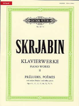 Scriabine A. Oeuvres Vol 2 Piano