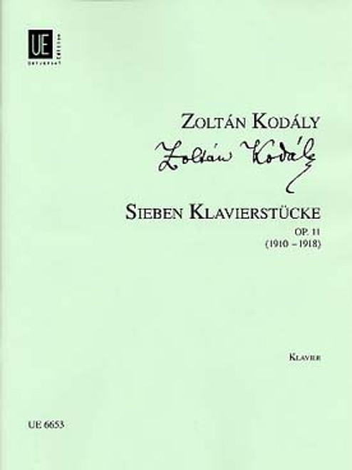 Kodaly Z. Seven Pieces OP 11 Piano Kodaly Z. Seven Pieces OP 11 Piano