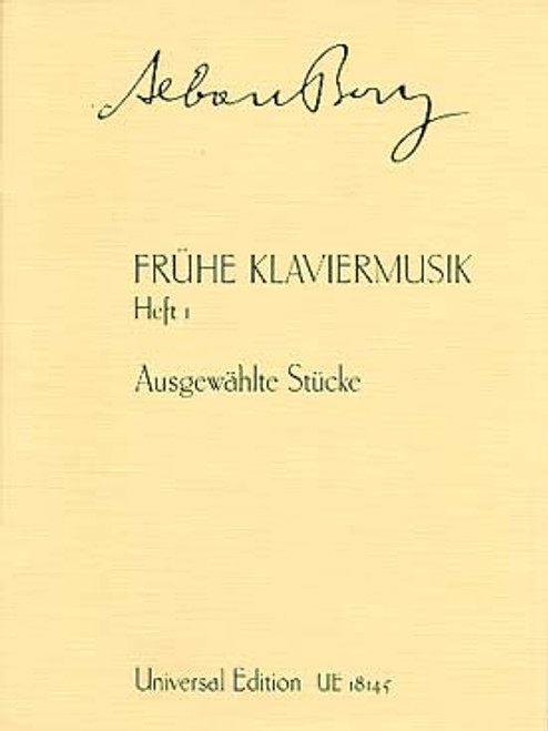 Berg A. Fruhe Klaviermusik Vol 1  Piano Berg A. Fruhe Klaviermusik Vol 1  Piano