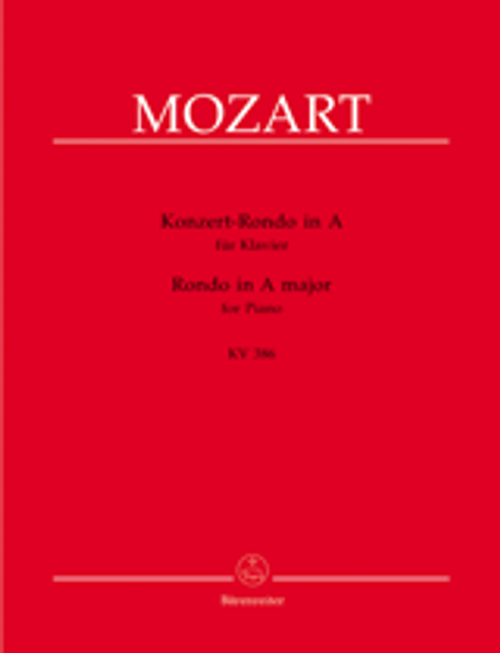 Mozart W.a. Concert Rondo la Majeur K 386 Piano Mozart W.a. Concert Rondo la Majeur K 386 Piano